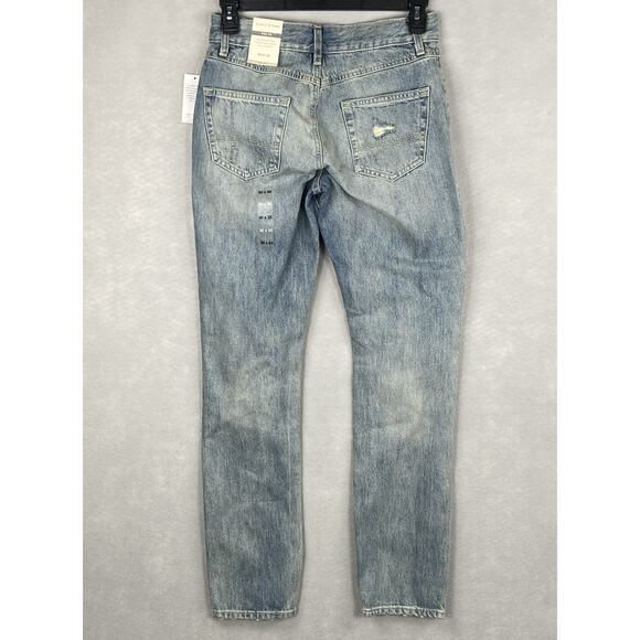 Sun + Stone Men's 30x32 Union Slim-Fit Distressed Denim Jeans Vintage Wash NEW - Picture 6 of 13